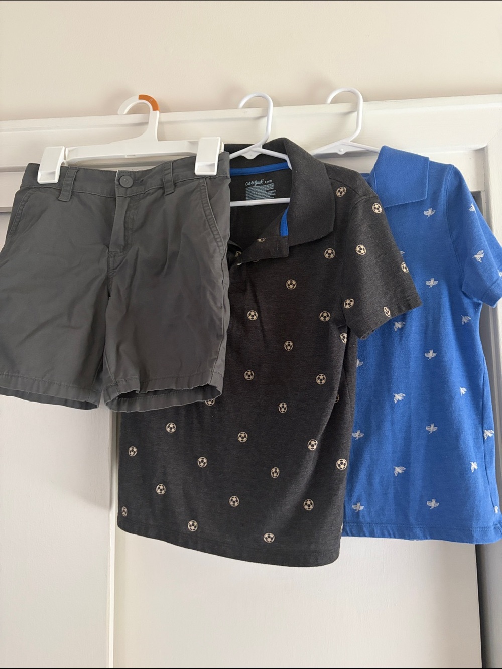 Cat & Jack Black Polo with Soccer Emblem